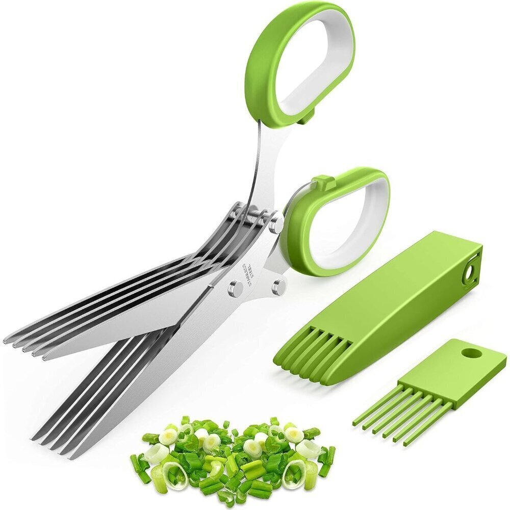 2025 Upgraded Herb Scissors, Effortless Herb Shears Cutter Tool with Sharp Stain